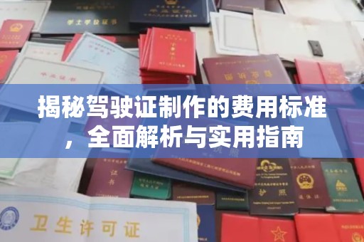 磁县揭秘驾驶证制作的费用标准，全面解析与实用指南