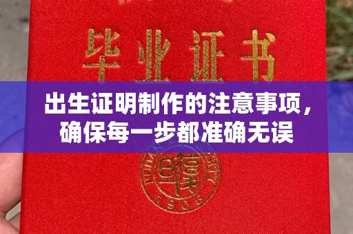 磁县出生证明制作的注意事项，确保每一步都准确无误