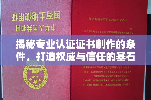 磁县揭秘专业认证证书制作的条件，打造权威与信任的基石